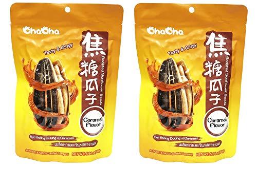 Chacha Roasted Sunflower Seeds-Caramel Flavor. 5.64 oz (pack of 2) - Mighty Depot