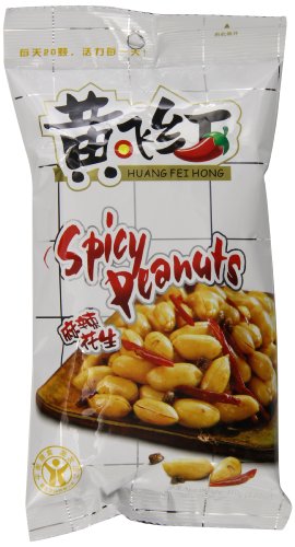 Huang Fei Hong Spicy Crispy Peanut, 3.38 Ounce (Pack of 4) - Mighty Depot