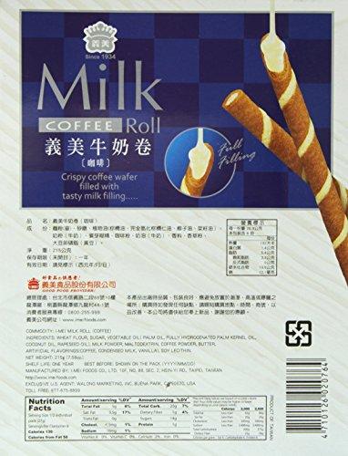 I Mei Milk Roll Family Pack, Coffee, 7.58 Ounce - Mighty Depot