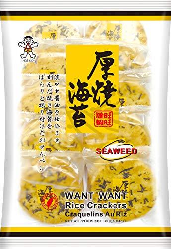 Want Want Rice Cracker Seaweed, 5.64-Ounce Units (Pack of 20) - Mighty Depot