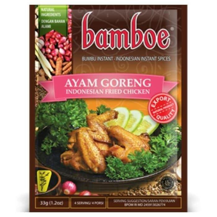 Bamboe Bumbu Ayam Goreng (Indonesian Fried Chicken), 33 Gram (Pack of 3) - Mighty Depot