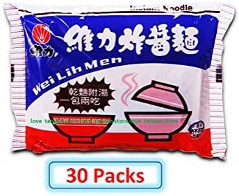 30 Packs (DHL Ship) - New WeiLih Men Instant Noodle 維力 炸醬麵 (30包) - Mighty Depot