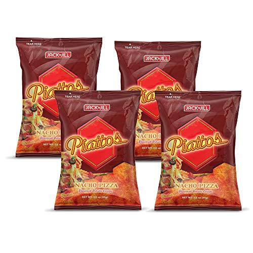 Jack'n Jill Piattos Flavored Potato Crisps 3 Oz (Pack of 4) (Nacho Pizza) - Mighty Depot