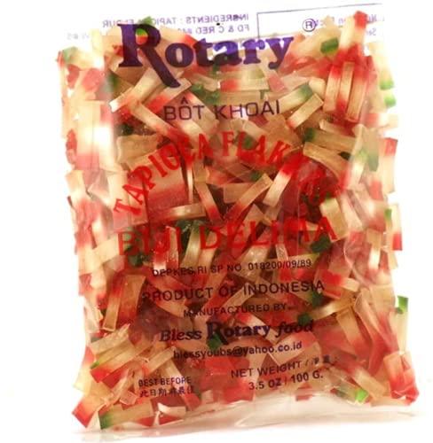 Rotary Biji Delima (Tapioca Flakes) - 3.5 oz (Pack of 3) - Mighty Depot