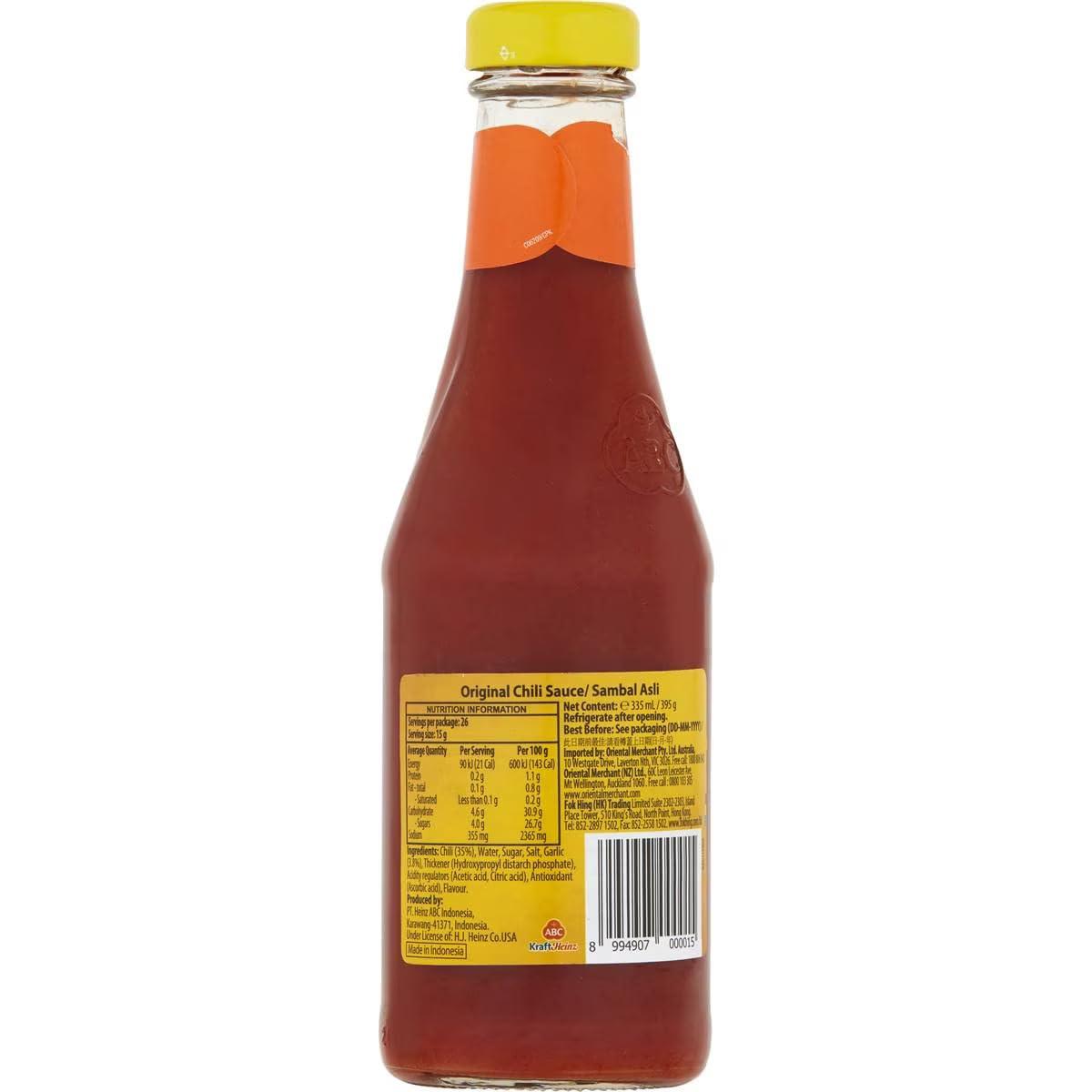 ABC Original Chili Sauce, 11.3 Ounce (10-5332) - Mighty Depot