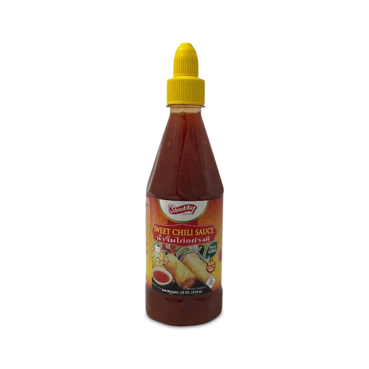 Shirakiku Sweet Chili Sauce - Non GMO Thai Sweet & Spicy Flavor Chili Sauce - Squeeze Bottle Sauce with Twist Cap - Ideal for Dipping, Marinades, BBQ, and Salad Dressings - 18 oz (Pack of 1) - Mighty Depot