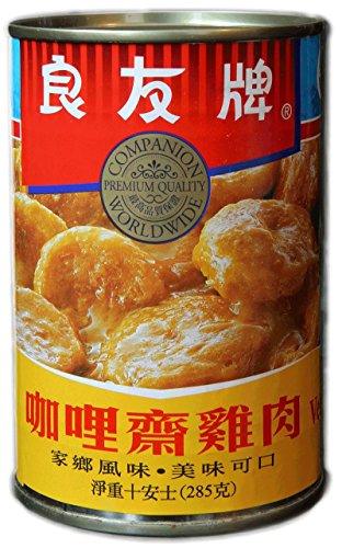 Companion - Curry Vegetarian Chicken Fillets, 10 oz. Can (Pack of 6) - Mighty Depot