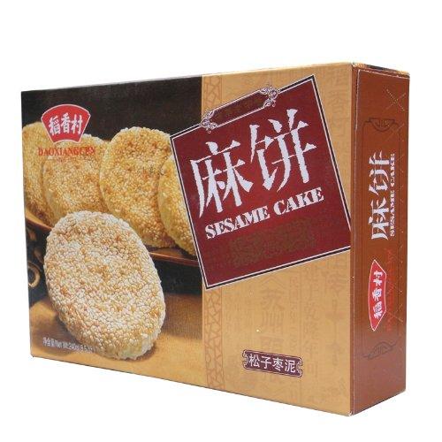 Dao Xiang Cun BeiJing Sesame Cake 稻香村 松子枣泥麻饼240g (pack of 4) - Mighty Depot