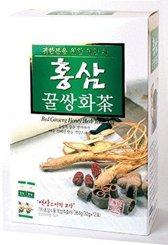 Red Ginseng Honey Herb Tonic Tea (32g X 12 Sachets) - Mighty Depot