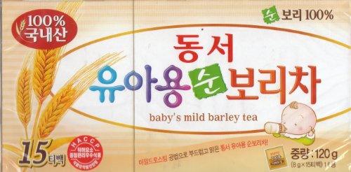 Dongsuh 100% Pure Barley Tea(for Baby) - 15 Bags X 8g - Mighty Depot