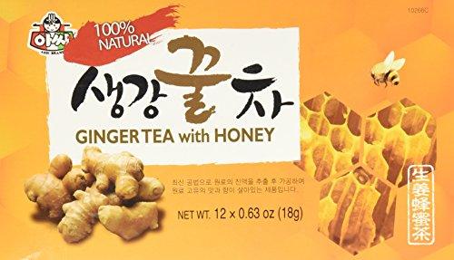 Instant Ginger Tea with Honey - 12 Bags X 0.63oz - Mighty Depot