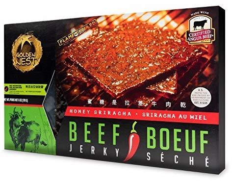 Golden Nest Beef Jerky, Gluten Free, Low Sodium Homemade Style BBQ Meat From Gourmet USA Beef, Award Winning Premium Jerky, 6 Ounces (Honey Teriyaki) - Mighty Depot
