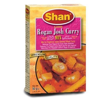 Shan Rogan Josh Curry Mix - 50 Gms X 6 Pcs - Mighty Depot