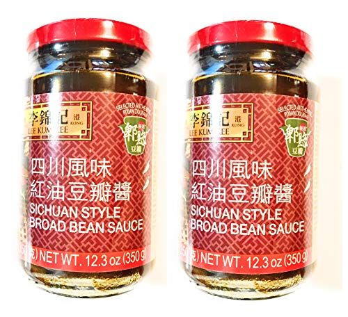 Lee Kum Kee Sichuan Style Broad Bean Sauce 12.3 Oz(2 Pack)四川风味红油豆瓣醬 - Mighty Depot