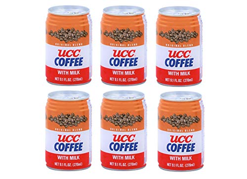 UCC Coffee with Milk Original Blend 270mL, 6 Pack