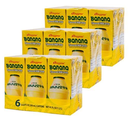 Binggrae Banana Milk 18 Pack 6.8 Fl Oz - Mighty Depot
