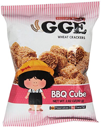 Wei Lih GGE Wheat Crackers BBQ Cube, 2.82 Oz (Pack of 5) - Mighty Depot