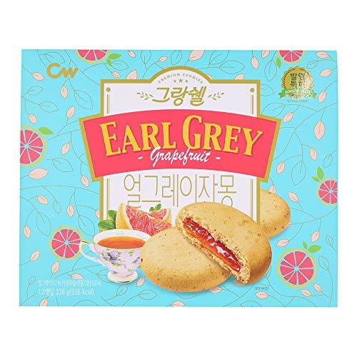Cheongwoo, Grand-Shell Cookie Earl Grey Grapefruit, 9.38 Ounce - Mighty Depot