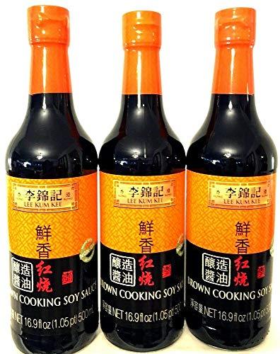 Lee Kum Kee Brown Cooking Soy Sauce 16.9 oz (Pack of 3) - Mighty Depot