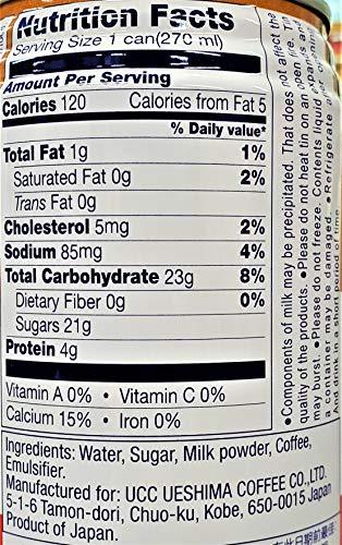 UCC Coffee with Milk Original Blend 270mL, 6 Pack - Mighty Depot