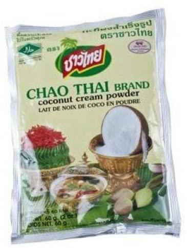 Chao Thai Brand Coconut Cream Powder 60 g. (Pack of 2) - Mighty Depot