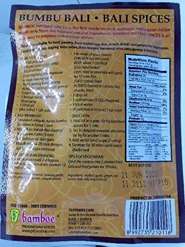 Bamboe Bumbu Bali - Bali Spices Saucy Seasoning, 49 Gram (pack of 6) - Mighty Depot