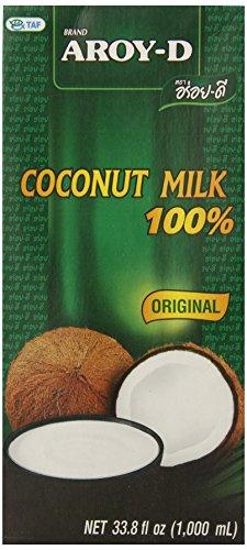 AROY-D 100% Coconut Milk - 33.8 oz packages (3-pack) - Mighty Depot