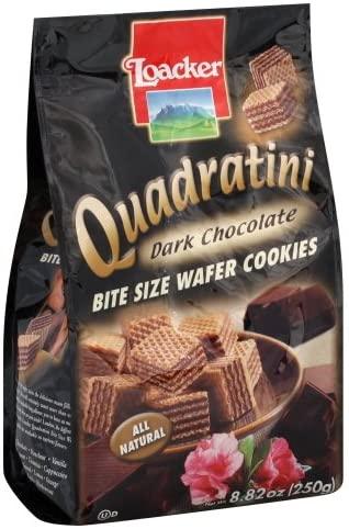 Loacker Wafer Qudrtni Drk Choc 250g - Mighty Depot