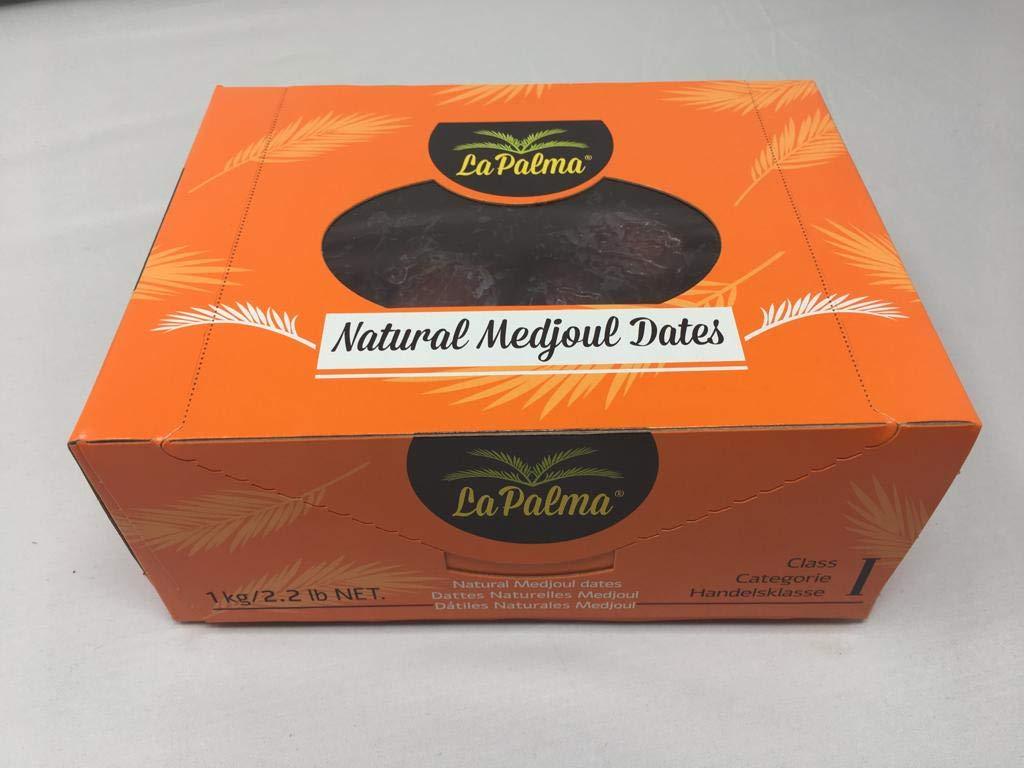 Natural Medjoul La Palma Premium Fresh Dates 1 KG - 2.2 LB - Mighty Depot