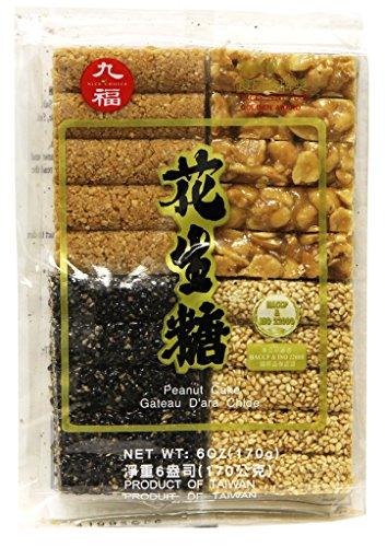 Cho Fu Nice Choice Peanut & sesame Mixed candy cake with maltose 6oz x 3pk - Mighty Depot