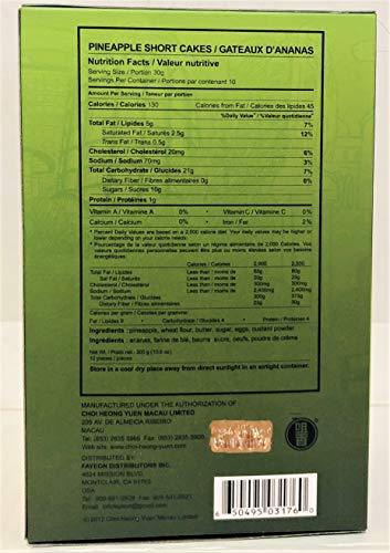 Choi Heong Yuen Pineapple Short Cakes 300g Box - Mighty Depot