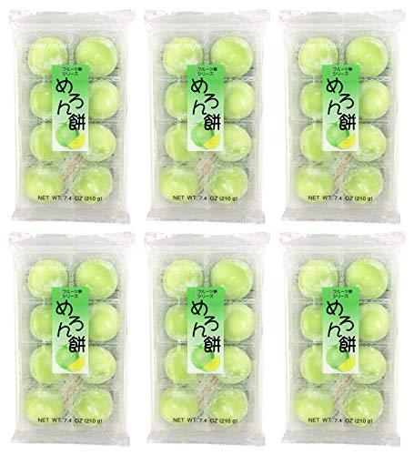 Fruits Mochi Daifuku Melon 7.4oz/210g (6pack) - Mighty Depot