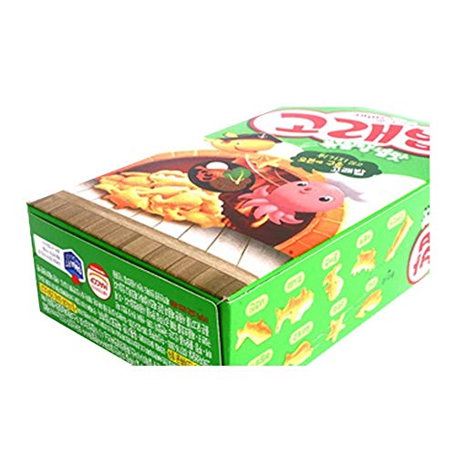 Orion Goraebob | 160g | Pack of 3, Korean Snack, Roasted Seasoning Flavor, Sea Animal Shapes, 고래밥 - Mighty Depot