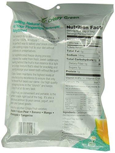 Crispy Green, Cantaloupe, 0.35 Ounce, 6 Count - Mighty Depot