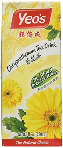 Yeo's Chrysanthemum Tea Drink, Lightly Infused Healthy Tea, Refreshing Asian Drinks, 250 ml (24 Pack) - Mighty Depot