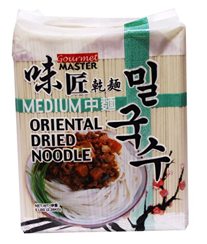 味匠干面 건조 面 Gourmet Oriental Dried Noodle Somen -Medium, 5 lbs - Mighty Depot