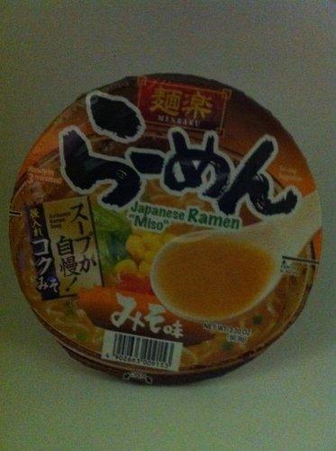 Menraku Japanese Ramen "Miso" Flavor 3.2z - Mighty Depot