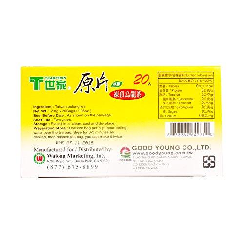 Tradition Taiwan Oolong Tea 1.97 Ounce Box 20 Bags - Mighty Depot