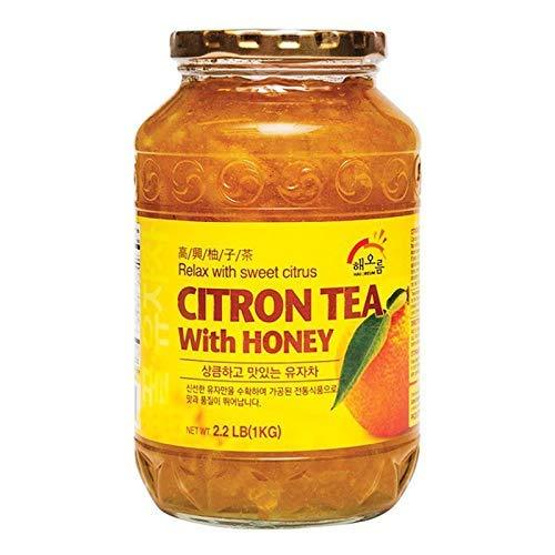 HAIO Citron Tea with Honey Refresh Delight Large One Glass Jar 2.2 LBS/1 KG - Mighty Depot