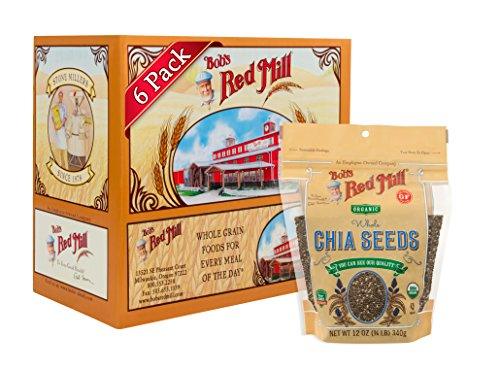 Bob's Red Mill Resealable Organic Chia Seeds, 12 Oz (6 Pack) - Mighty Depot