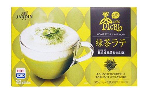 Cafe Mori's Green Tea Latte Mix Total 10.6 Oz - 20 Package (.5 Oz Each) - Great for Hot or Iced - Mighty Depot