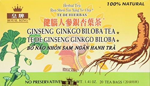 Royal King Ginseng Ginkgo Biloba Tea (20 Bags) - Mighty Depot