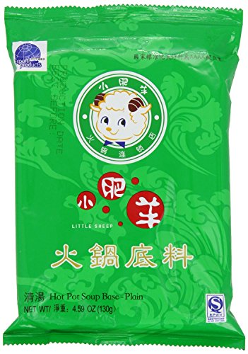 Little Sheep Mongolian Hot Pot Soup Base Plain Flavor 4.59 Oz (Pack of 2) - Mighty Depot