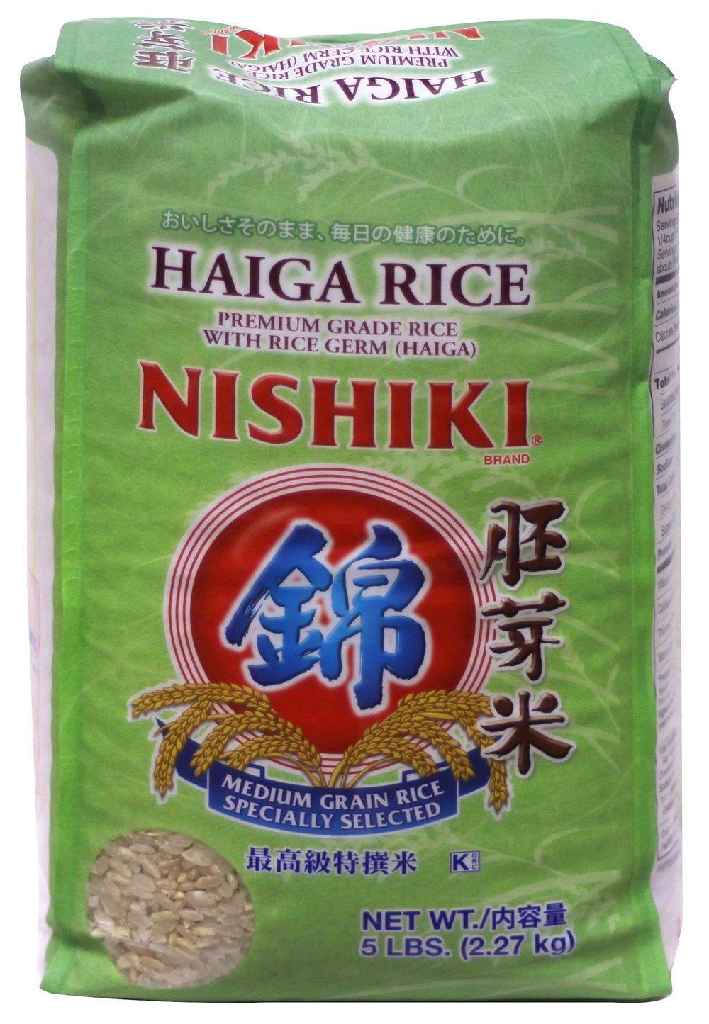 5 Pounds Nishiki Haiga Rice, Pack of 1 - Mighty Depot