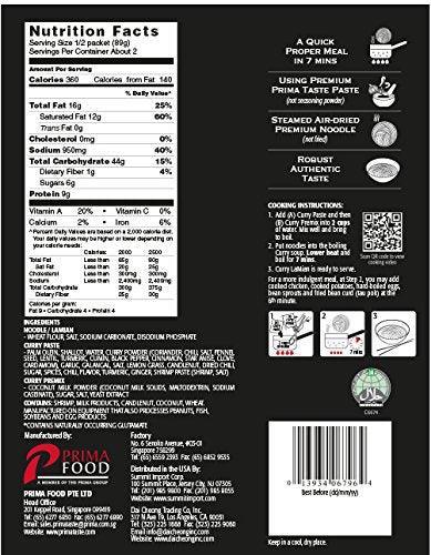 Prima Taste Curry La Mian, Singapore, 6.2 Ounce - Mighty Depot
