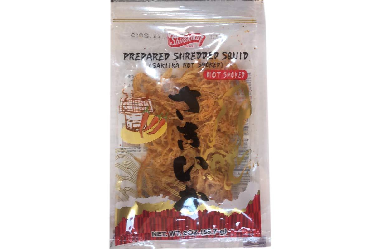 Sai ika Hot Smoked (Prepared Shredded Squid) - 2oz (Pack of 4) - Mighty Depot