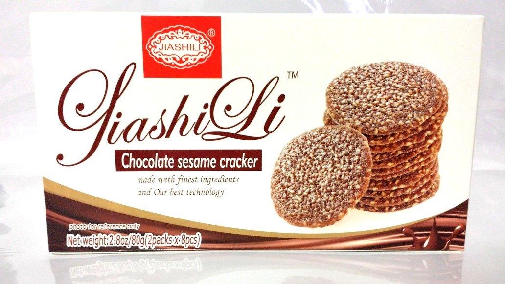 Jiashili Chocolate Sesame Cracker (2.8oz/80g) - Mighty Depot