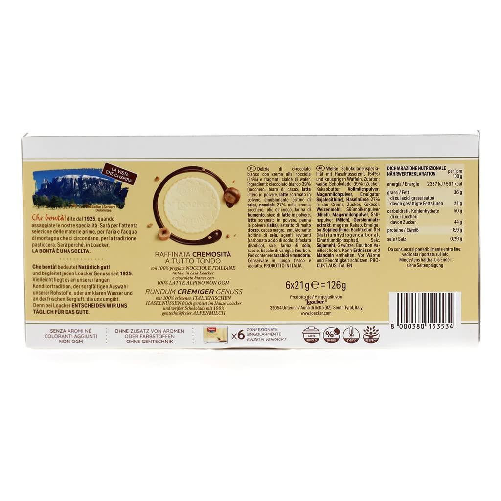 Loacker Gran Pasticceria Tortina White 125 Gram - Mighty Depot