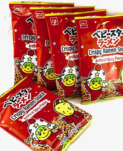 Baby Star Crispy Ramen Snack Pack of 5 (Spicy Flavor 2.47oz) - Mighty Depot