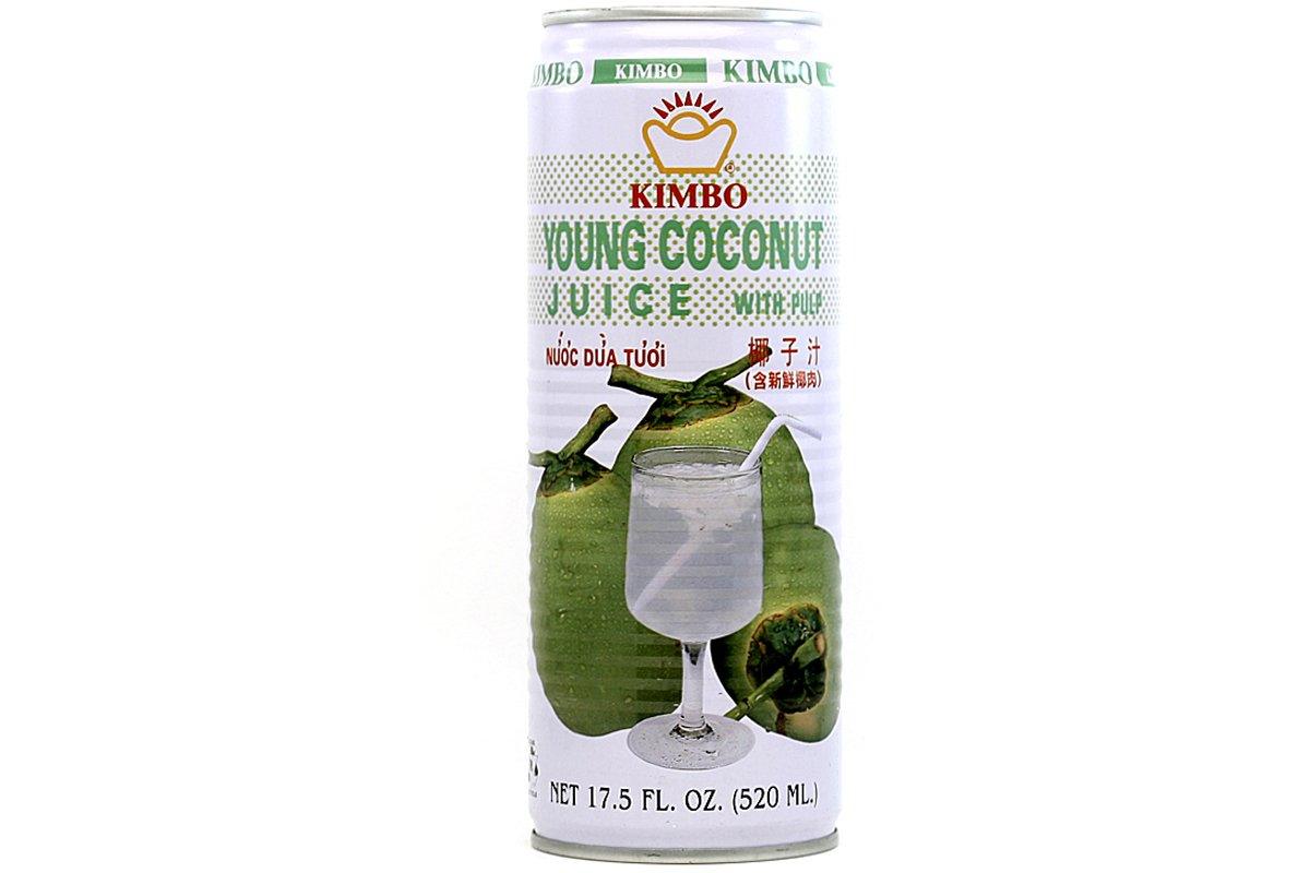 Kimbo, Young Coconut Juice With Pulp, 17.5 Ounce - Mighty Depot